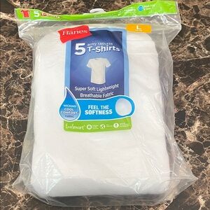 Hanes Boys' Tagless T-Shirts 5-Pack - White perfect deal for back to school